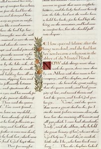 One of two fragments from Lancelot du Lac by William Morris